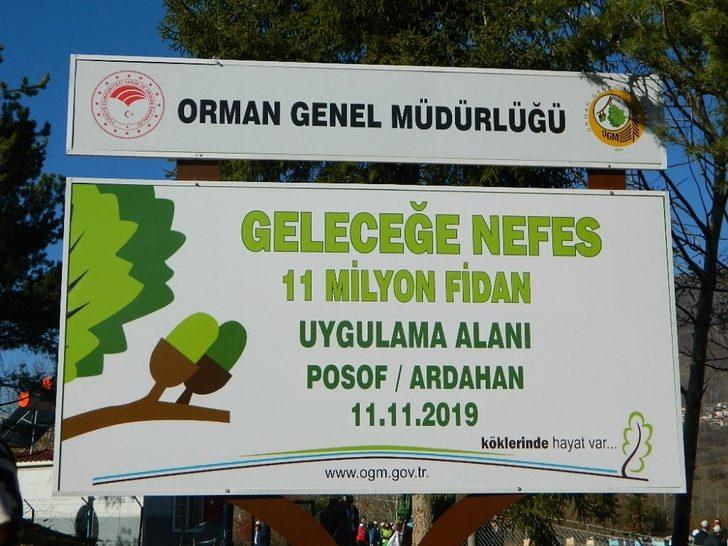 Ardahan’da ağaçlar Posof’a dikildi G2