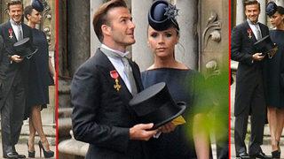 Beckham çifti düğünde