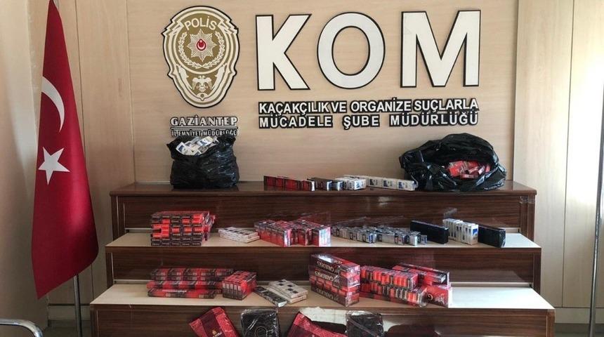 Tır garajında ka&ccedil;ak sigara ve nargile t&uuml;t&uuml;n&uuml; ele ge&ccedil;irildi