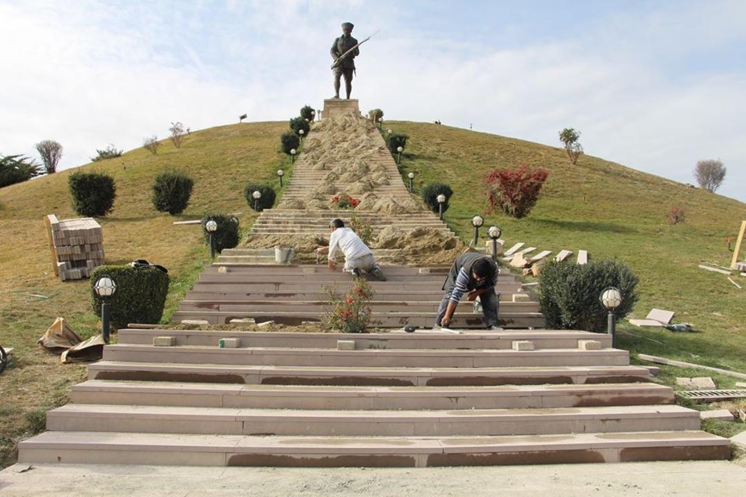 Dumlupınar Şehitliği&rsquo;nde bakım ve onarım &ccedil;alışmaları