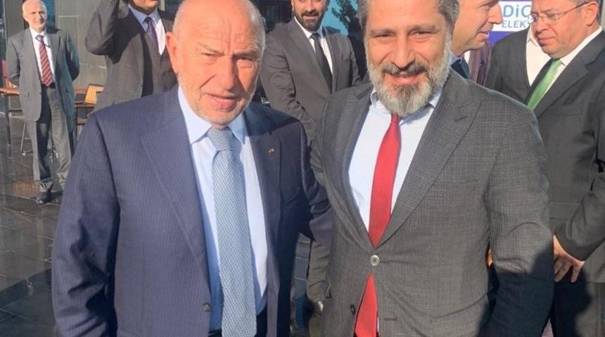 Bağlar Belediyespor Başkanı Merdoğlu, TFF Başkanı &Ouml;zdemir&rsquo;le g&ouml;r&uuml;şt&uuml;