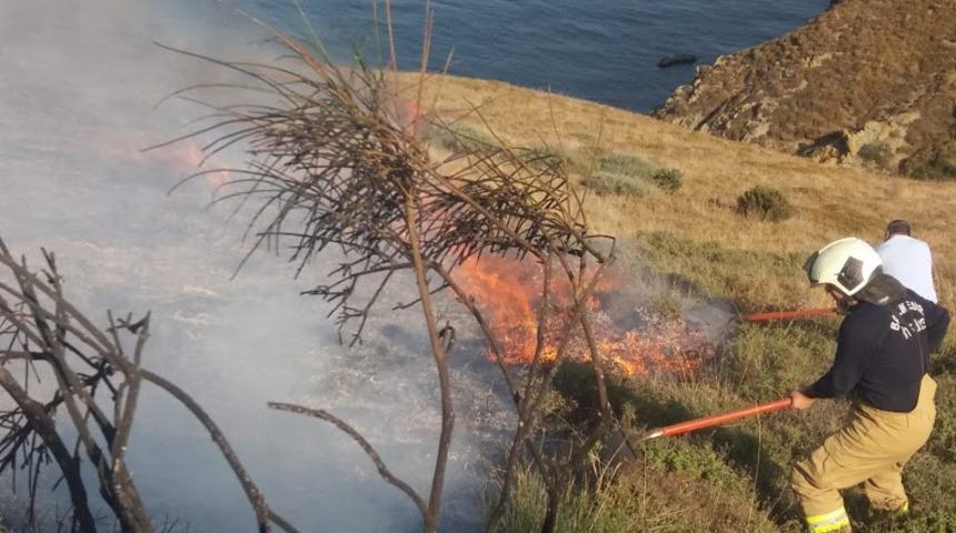 Makilik alanda yangın