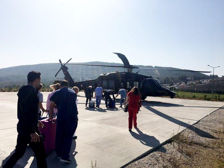 Jandarma helikopteri ‘hayat kurtarmak’ için havalandı G1
