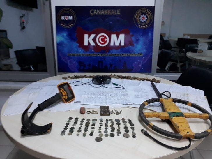 Çanakkale’de tarihi eser operasyonu! Çok sayıda sikke ele geçirildi! G2