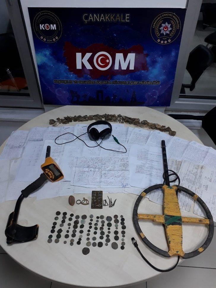 Çanakkale’de tarihi eser operasyonu! Çok sayıda sikke ele geçirildi! G3