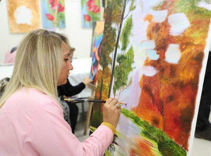 Kadınlardan resim kursuna yoğun ilgi G5
