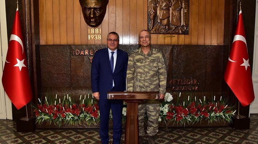 EDOK Komutanı Türkgenci’den Vali Deniz’e ziyaret