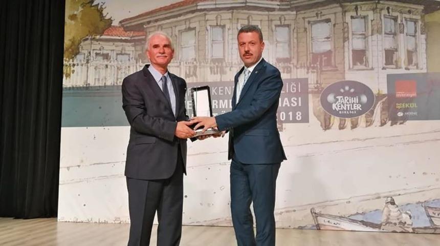 Tarihi Kentler Birliğinden Boyabat Belediyesine &ouml;d&uuml;l