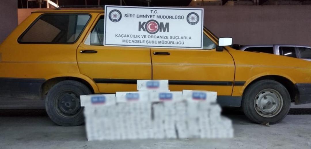 Siirt&rsquo;te bin 600 paket ka&ccedil;ak sigara ele ge&ccedil;irildi