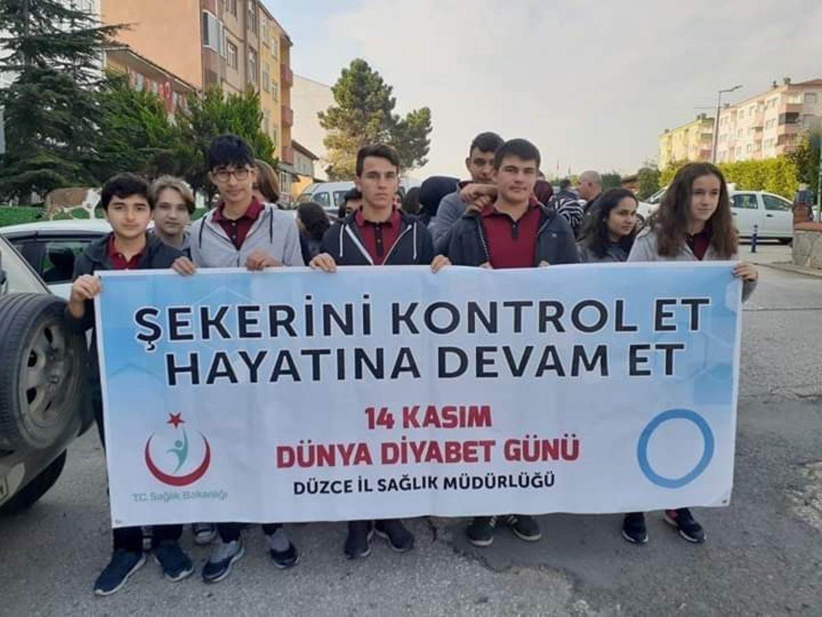 G&uuml;m&uuml;şova&rsquo;da "D&uuml;nya diyabet g&uuml;n&uuml;" y&uuml;r&uuml;y&uuml;ş&uuml; d&uuml;zenlendi