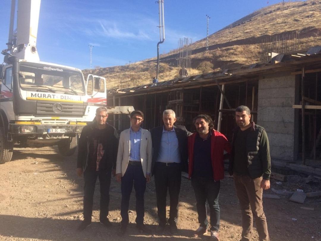 Arapgir Cemevi inşaatında inceleme