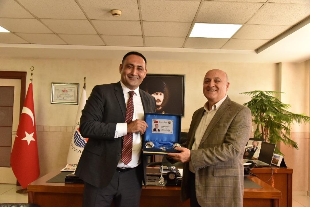 Başkan Yılmaz, MTSO y&ouml;netimiyle buluştu