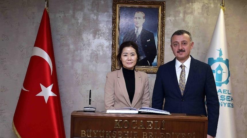 Başkan B&uuml;y&uuml;kakın, G&uuml;ney Kore Başkonsolosunu ağırladı