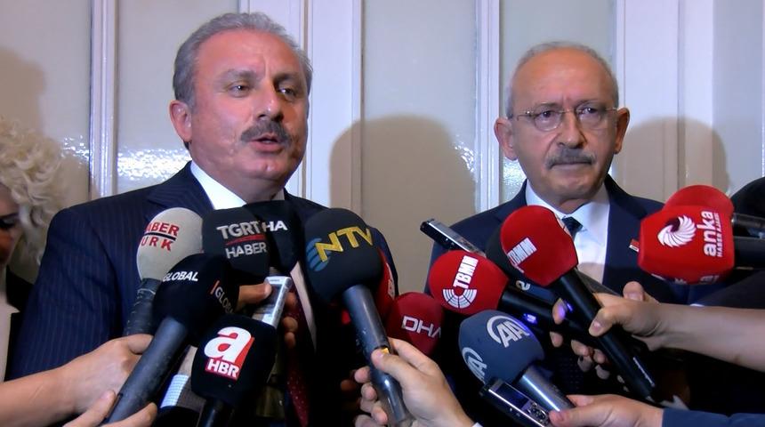 TBMM Başkanı Şentop, CHP lideri Kılıçdaroğlu'yla görüştü