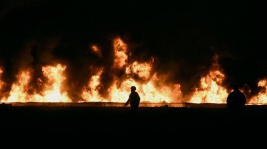 Mısır'da petrol boru hattında yangın: 6 ölü 15 yaralı