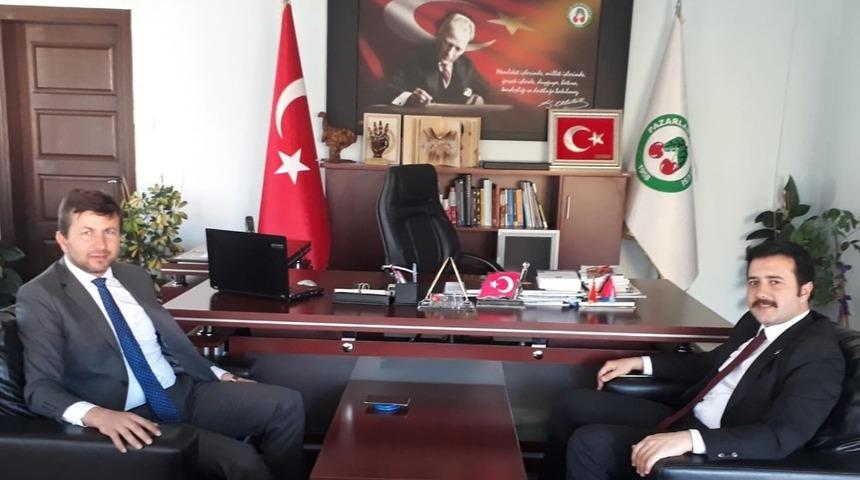 Kaymakam Fırat&rsquo;tan Başkan Demirci&rsquo;ye iade-i ziyaret