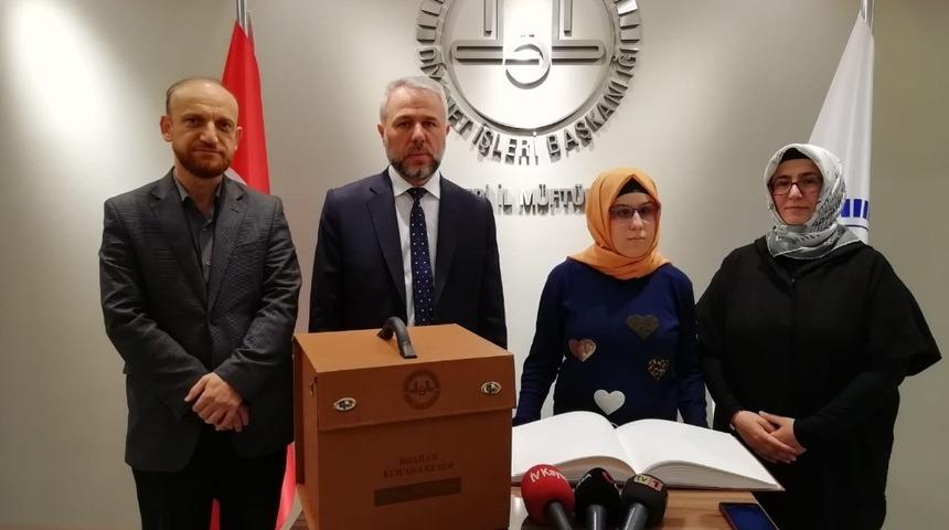 İl M&uuml;ft&uuml;s&uuml; Şahin G&uuml;ven:&rdquo;Engelli kardeşlerimize Kur&rsquo;an-ı Kerim&rsquo;i &ouml;ğretmek i&ccedil;in her zaman hazırız&rdquo;