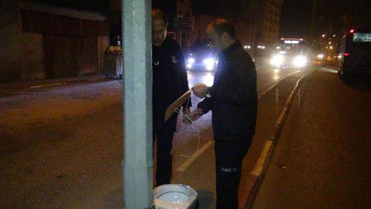 Karabük'te şaşkına çeviren görüntü! Aydınlatma direğinde klozet G1