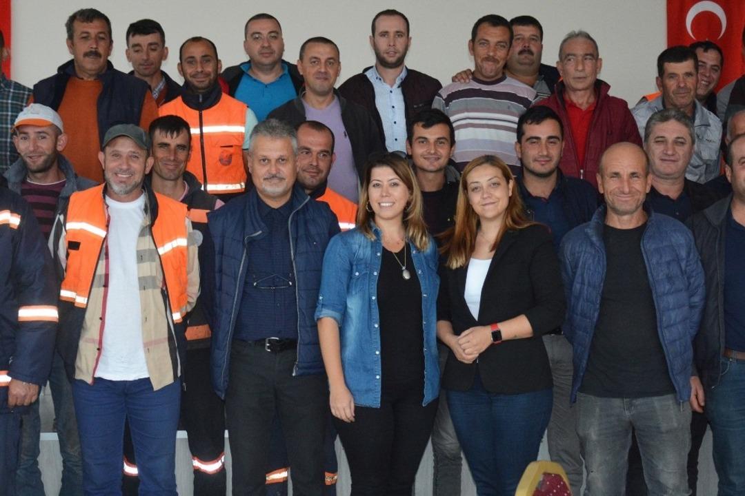 Belediye personeline iş sağlığı ve g&uuml;venliği eğitimi verildi