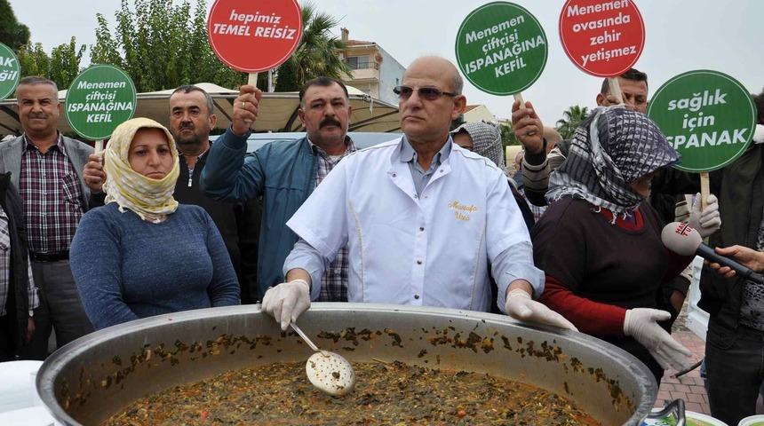Menemenliler ıspanağa sahip çıktı