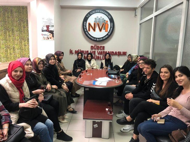 Öğrencilere Nüfus Müdürlüğü’nde uygulamalı eğitim G5