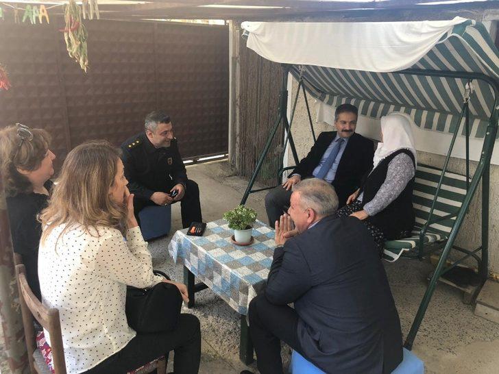 Kaymakam Taşçı’dan şehit ailelerine ziyaret G5