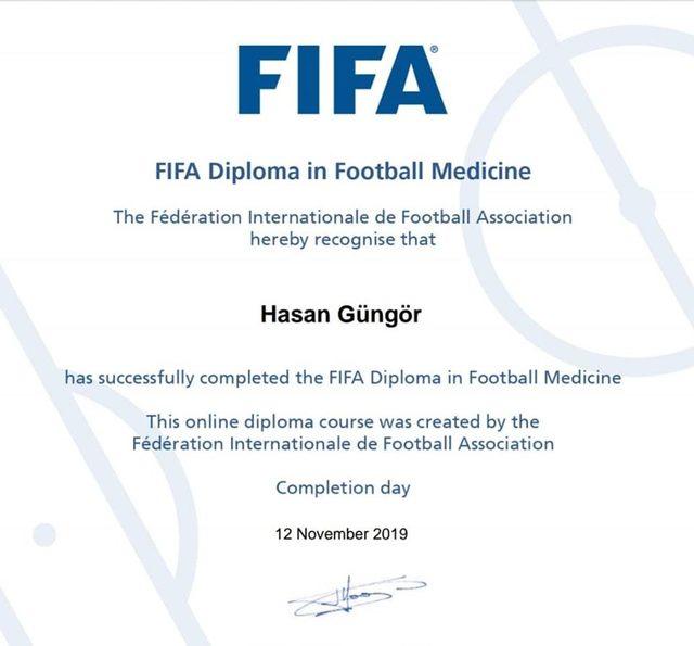 Doç. Dr. Hasan Güngör, FIFA’nın resmi ‘Futbol Doktoru’ oldu