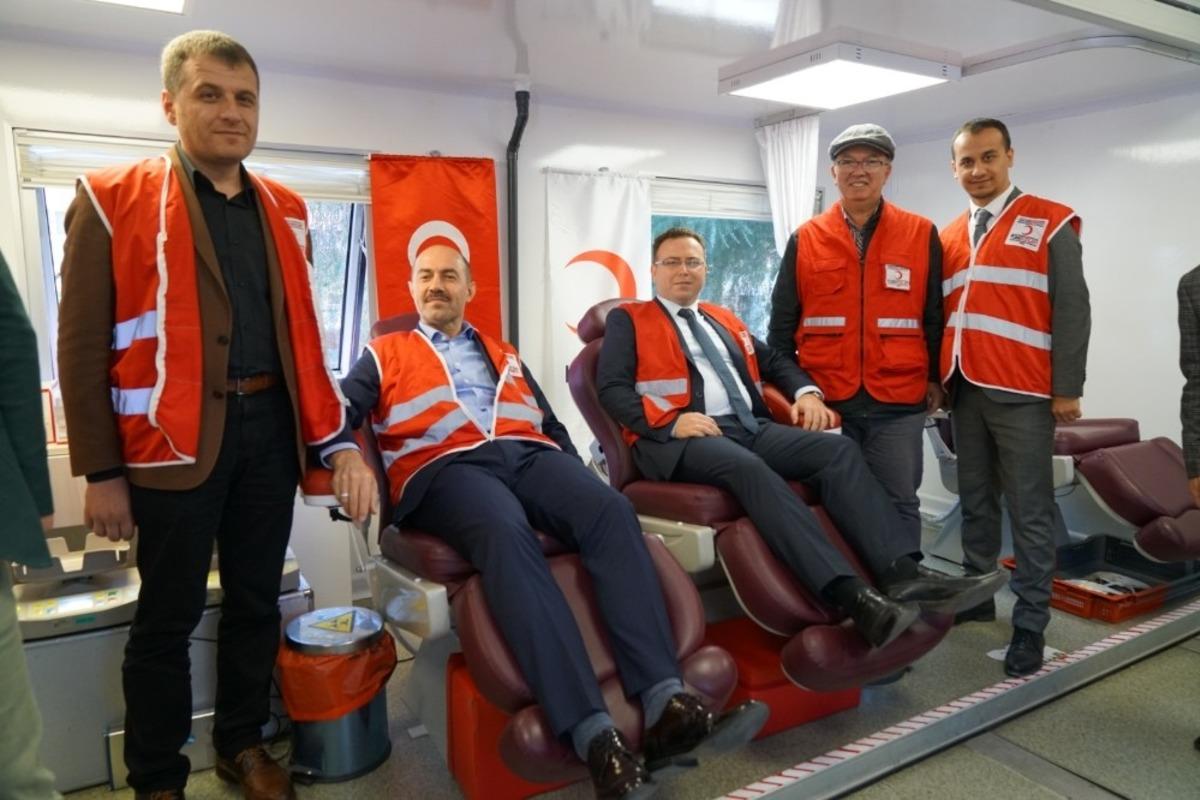 Terme&rsquo;de kan bağışı seferberliği