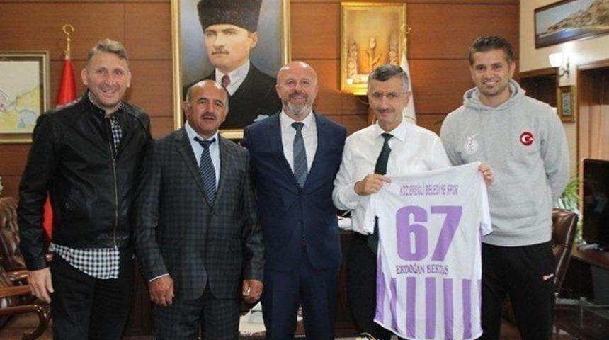 Ereğli Belediyespor&rsquo;dan Vali Bektaş&rsquo;a ziyaret