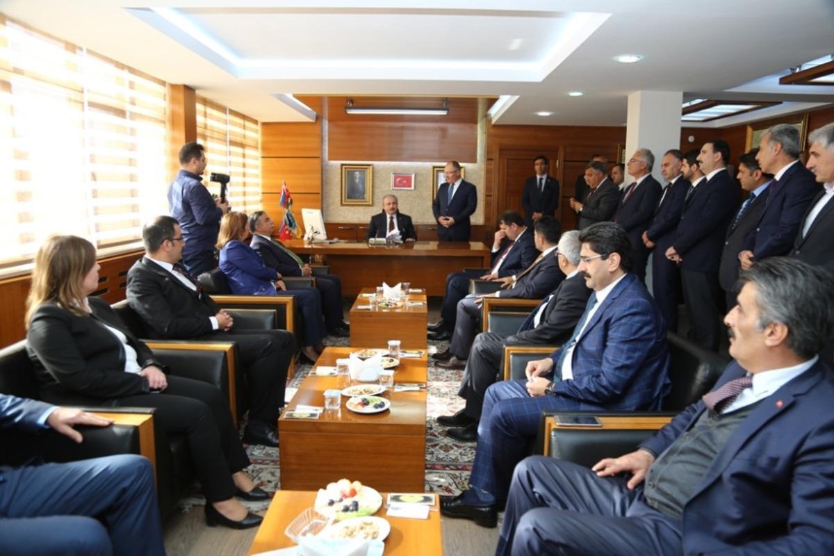 Şentop Bilgin&rsquo;den bilgi aldı