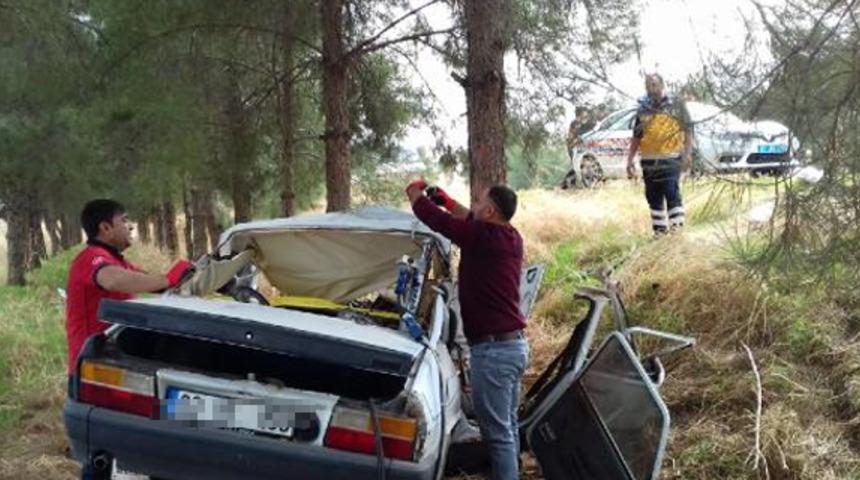 Şanlıurfa'da otomobil devrildi: 1 &ouml;l&uuml;, 3 yaralı
