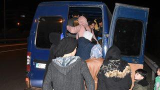 Otoyolda kaçak göçmen kovalamacası!