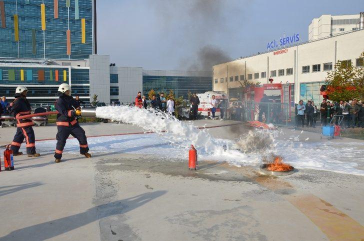 Hastanede  tatbikat tam not aldı G1