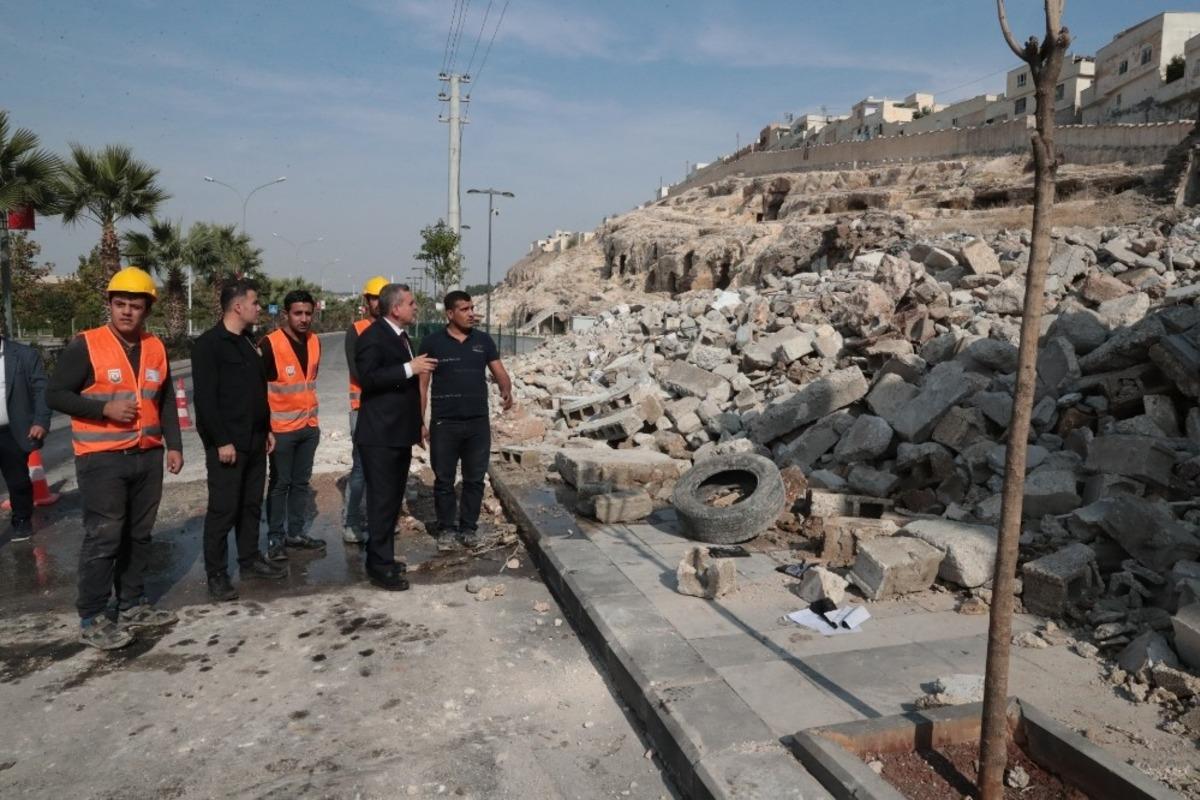 Beyazg&uuml;l Kızılkoyun&rsquo;daki yıkım &ccedil;alışmalarını inceledi