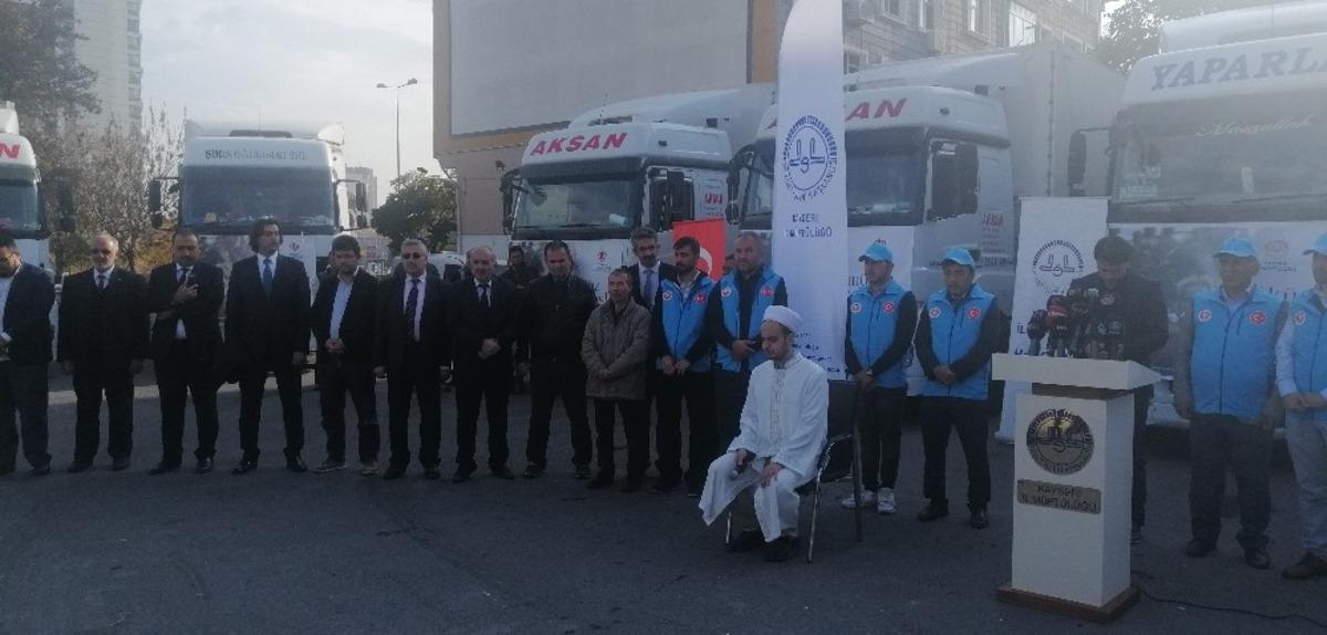 Kayseri&rsquo;den Suriye&rsquo;ye yardım eli devam ediyor