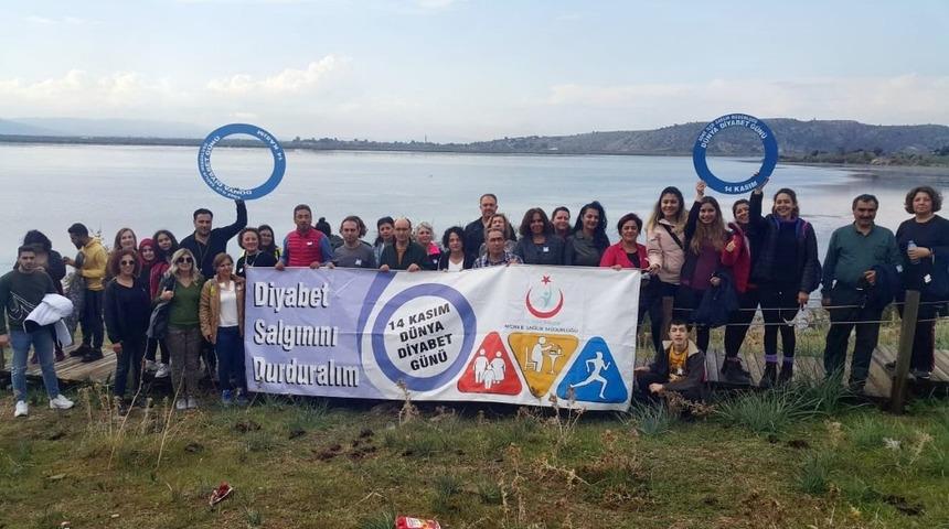 Söke’de diyabete farkındalık yürüyüşü