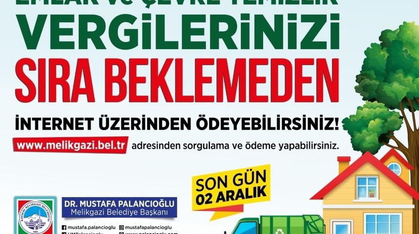 Melikgazi Belediyesi’nden Emlak vergisi Uyarısı