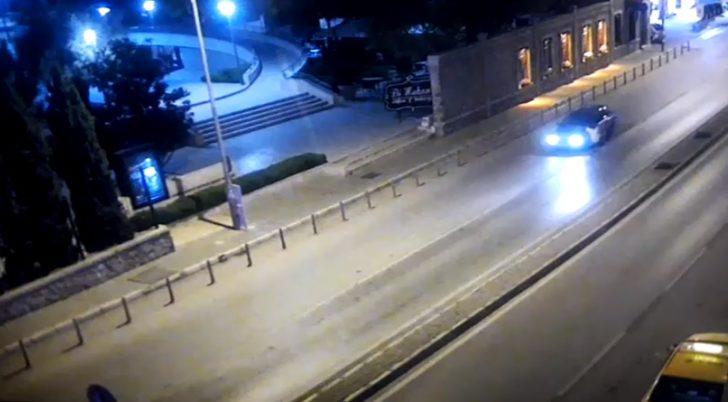 İzmir'de şoke eden anlar! Polisi aracın kaputunda sürükledi G1