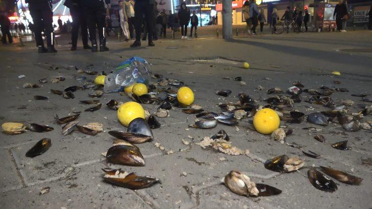 Zabıta ve midyeciler kavga ederken yaptığı 'pes' dedirtti! G2