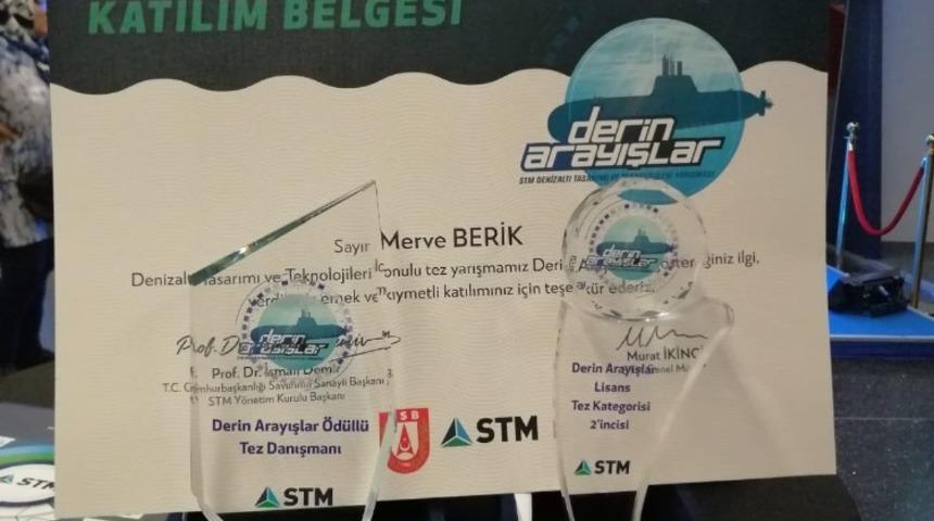 BE&Uuml;, Tez Projesi ile Derin Arayışlar Yarışması&rsquo;nda 2. oldu