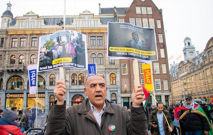 Hollanda'da İsrail protestosu G2