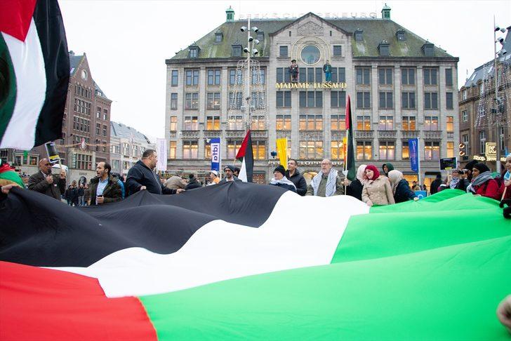 Hollanda'da İsrail protestosu G4