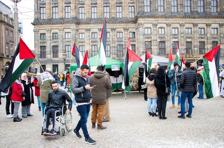 Hollanda'da İsrail protestosu G5