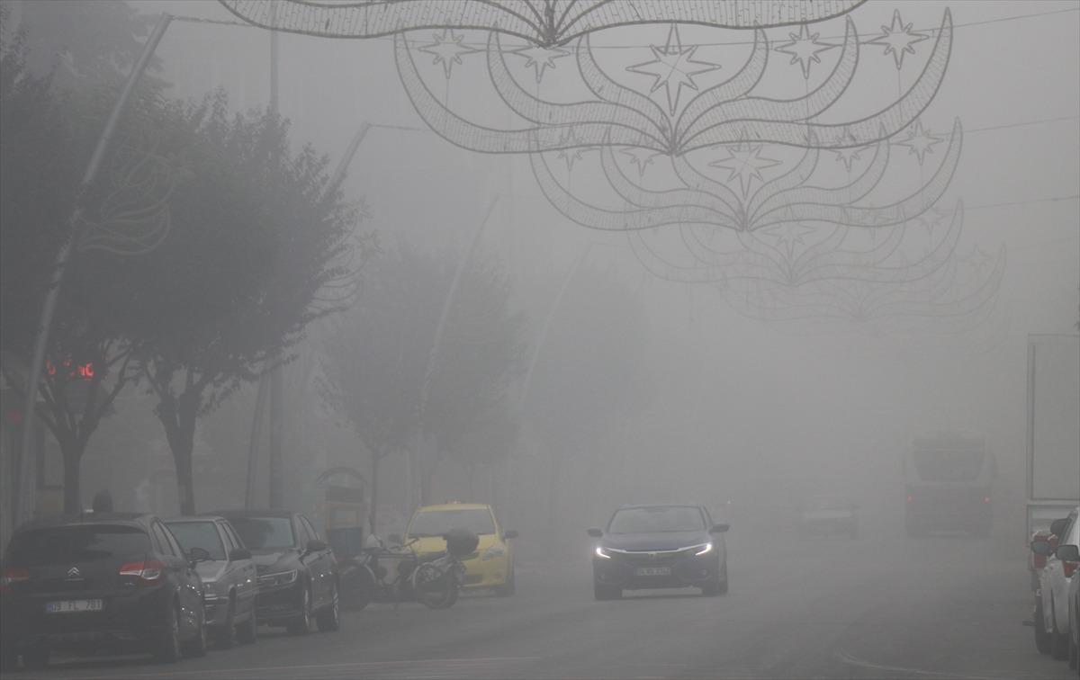D&uuml;zce'de yoğun sis