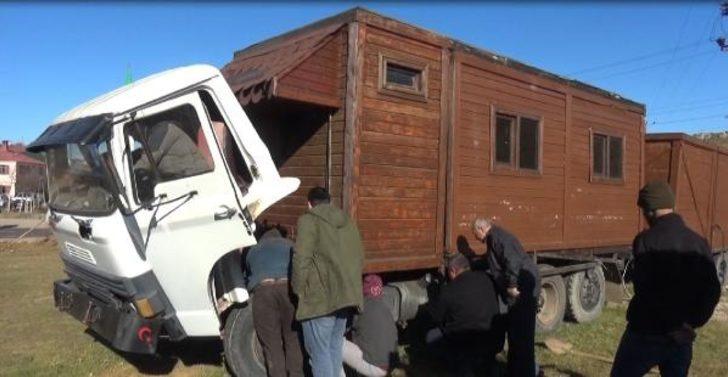 Trabzon'da Kemal Sunal filmi gerçek oldu! Evini kamyon kasasına monte etti G3