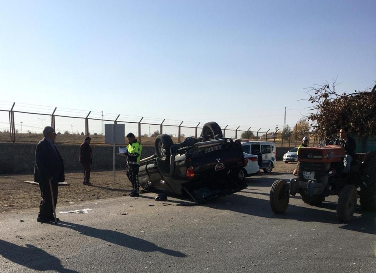 Malatya&rsquo;da trafik kazası: 1 yaralı