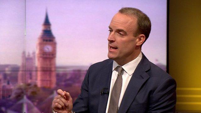 İngiltere Dışişleri Bakanı Dominic Raab