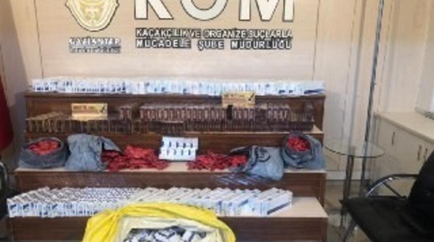 Gaziantep&rsquo;te 2 bin 300 paket ka&ccedil;ak sigara ele ge&ccedil;irildi