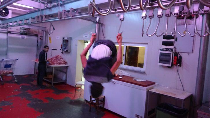 Et takılan kancada yaptığı akrobasi denemesi kötü bitti G5