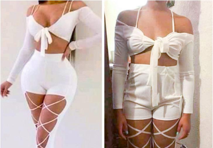 Online alışveriş pişmanlığı! Kiminin cinsel organı göründü, kimi bacağına bile zor sığdırdı G5